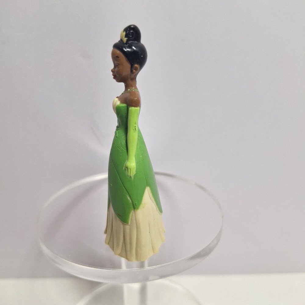Disney Princess Tiana 2.75" Figure Green Dress Cake Topper Plastic - Picture 2 of 8